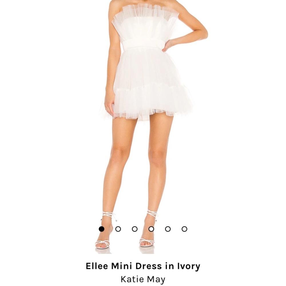 Katie May Ellee Dress; white tulle; size small